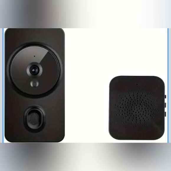 Mini Black Smart Doorbell with Camera - Picture 2 of 4